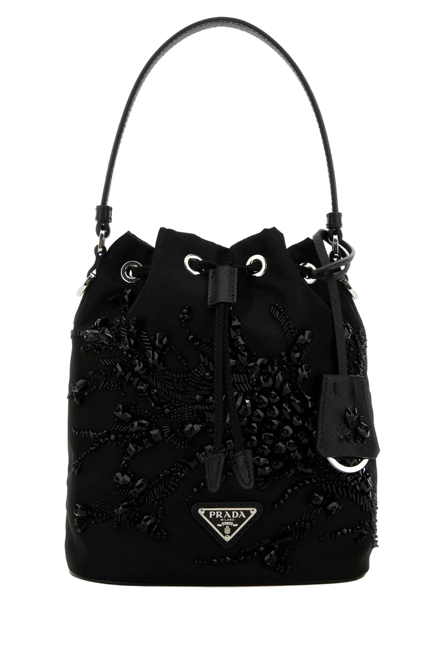 Prada Bucket Bag — Black Poliammide Riciclata-vitello