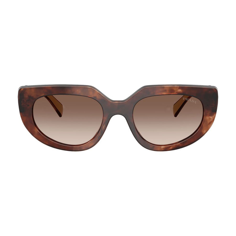 Prada 0prd02s-00k10s53 Sunglasses — Brown Acetate