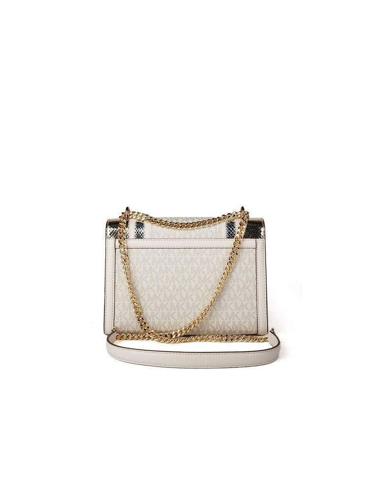 Michael Kors Crossbody Bag — Gold Polyester