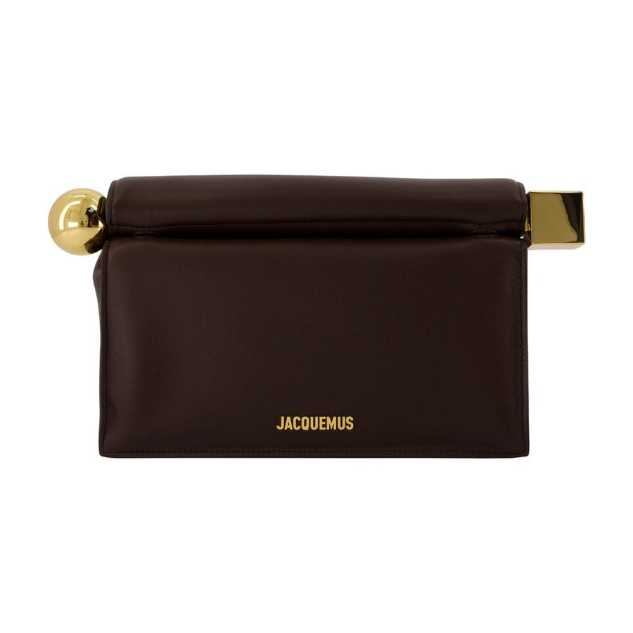 Jacquemus Top Handle Bag — Brown Lambskin