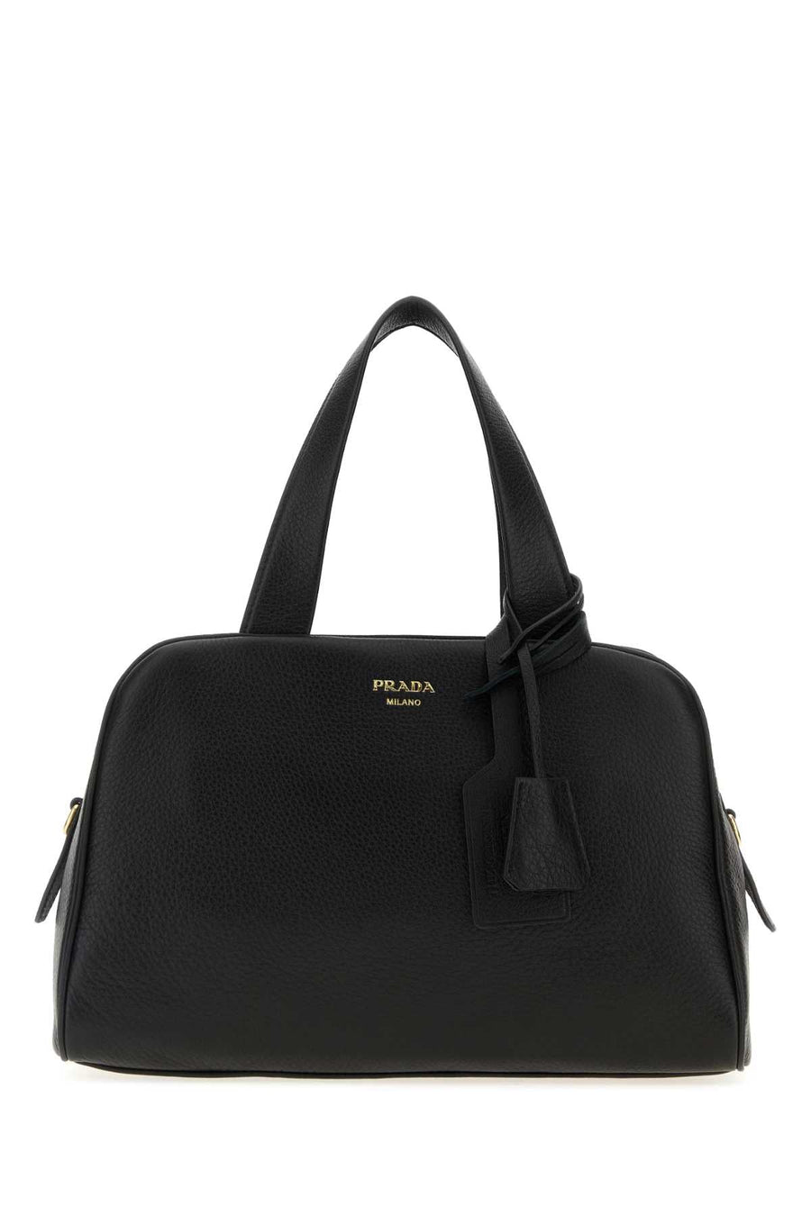 Prada Textured Leather Shoulder Bag — Black Cervuselaphusscot