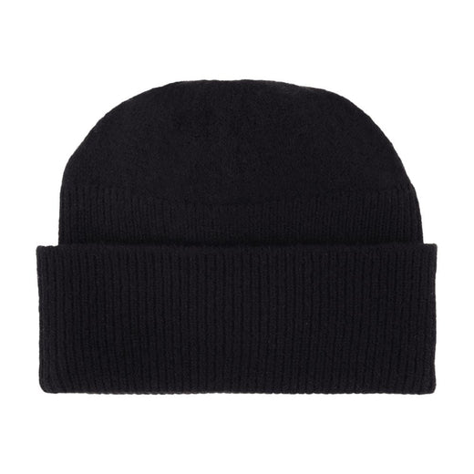 Patou Ac0788041999b Wool Ribbed Beanie — Black Beanies
