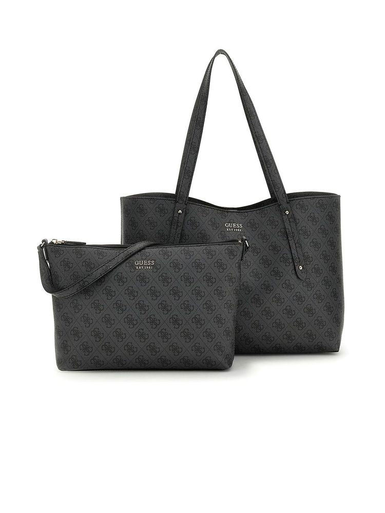 Guess Brenton Tote Bag — Gray Polyurethane