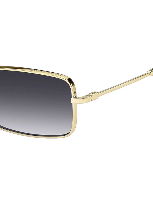 Marc Jacobs Metal Rectangle Frame Sunglasses — Gold