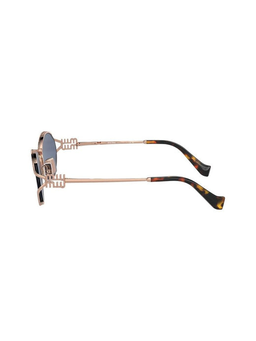 Miu Miu 52ys Logo Metal Sunglasses — Blue (other)