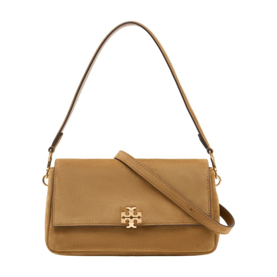 Tory Burch Charlie Shoulder Bag — Brown Calfskin