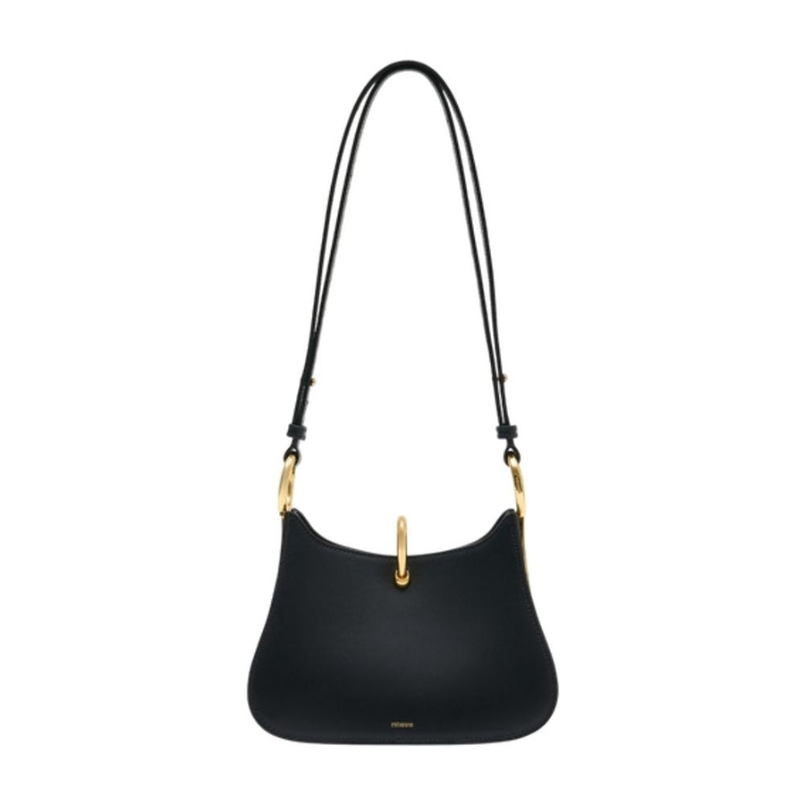 Rabanne Calfskin Shoulder Bag — Black