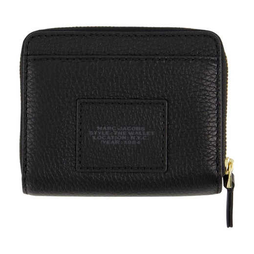 Marc Jacobs Compact Leather Wallet — Black Cowhide