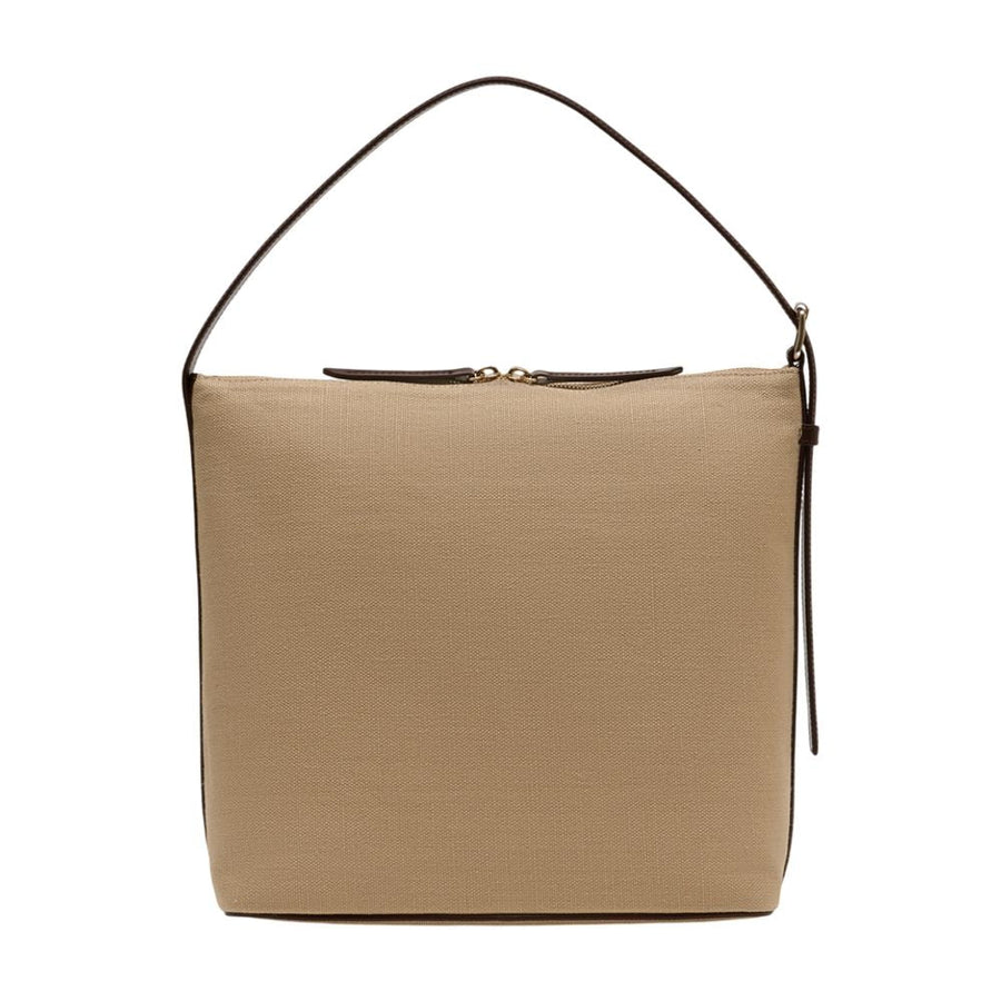 A.p.c. Vera Shoulder Bag — Beige Calfskin