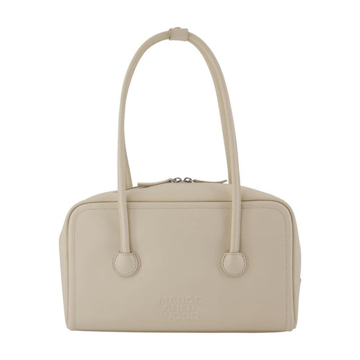 Marge Sherwood Soft Cowhide Leather Shoulder Bag — Beige