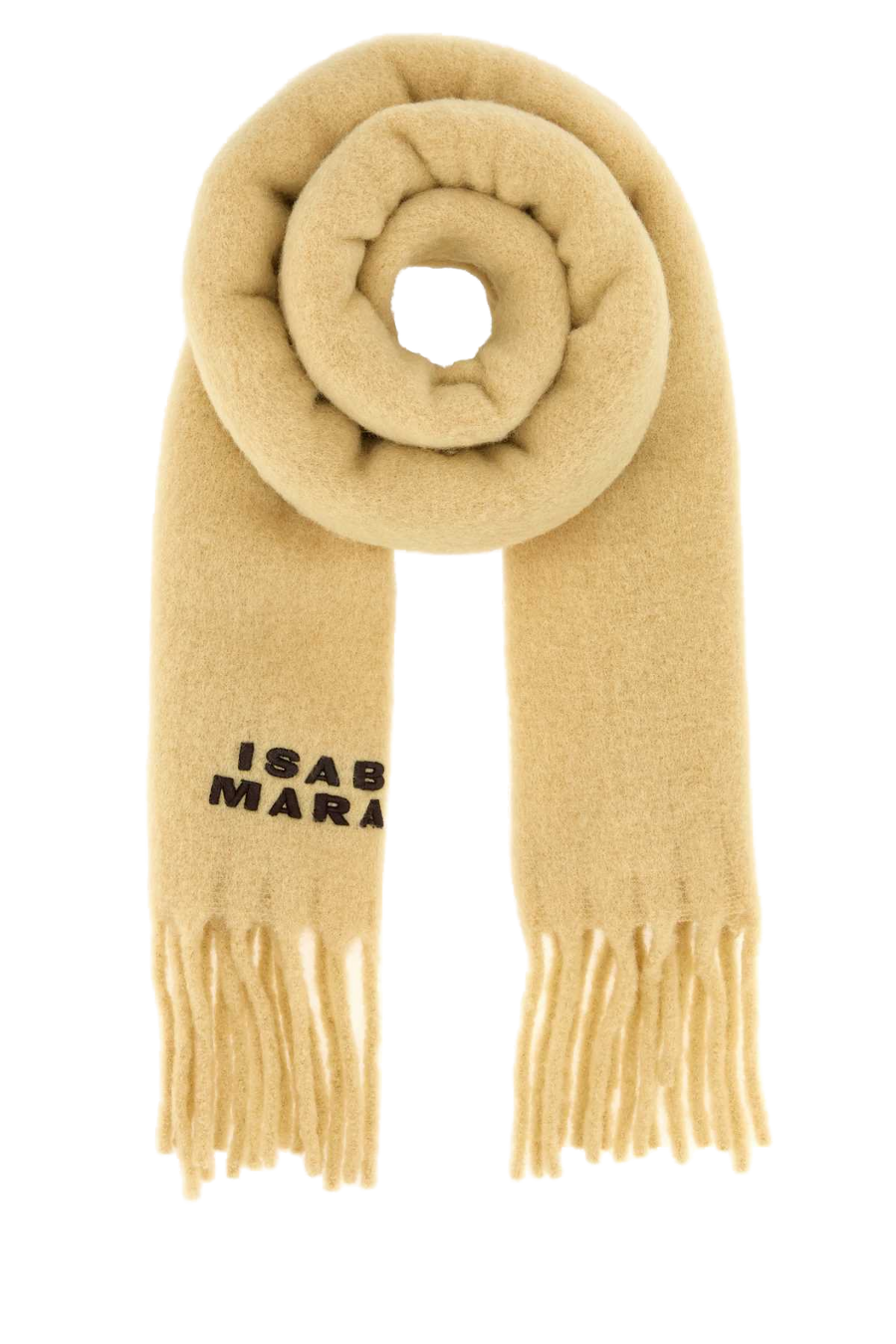 Isabel Marant Firny Scarf — Beige Exterior: Alpaca Nylon Scarfs