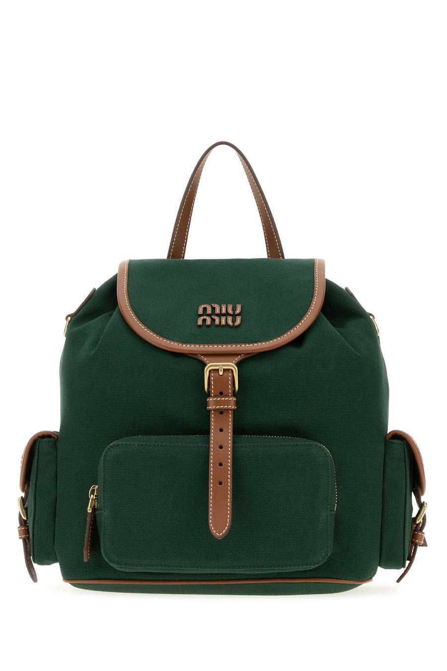 Miu Miu Shoulder Bag — Green Co-calf Leather