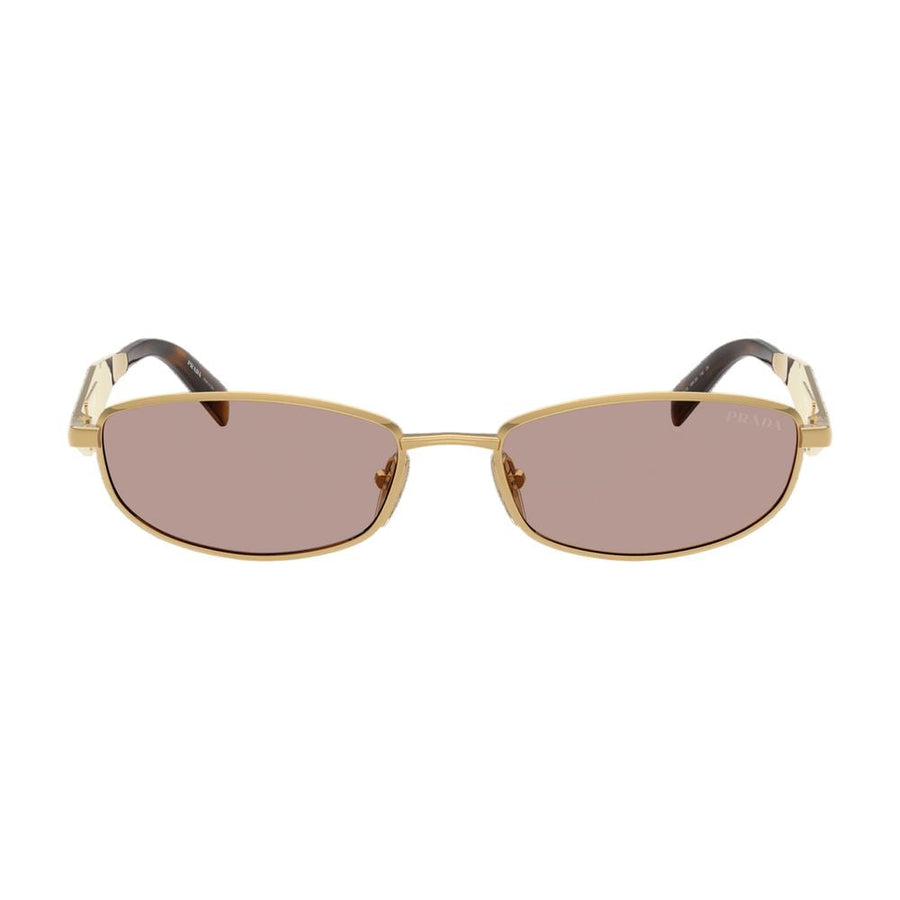 Prada 0prd51s-5ak20i55 Gold Metal Acetate Sunglasses —