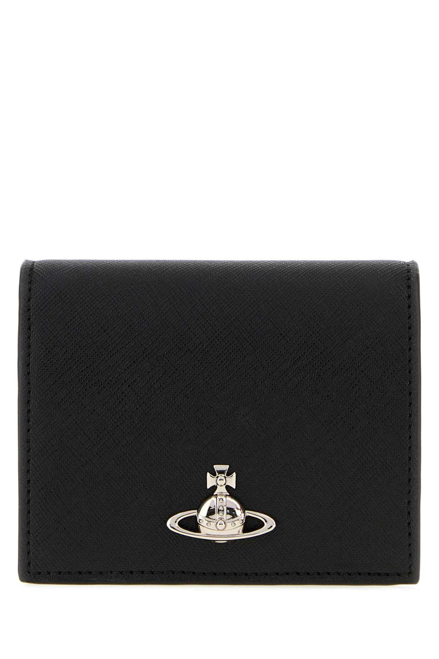 Vivienne Westwood Saffiano Leather Wallet — Black