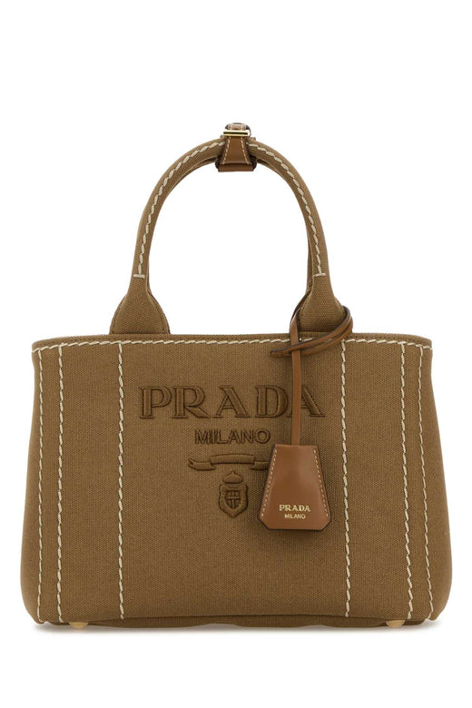 Prada Canvas Tote Bag — Beige
