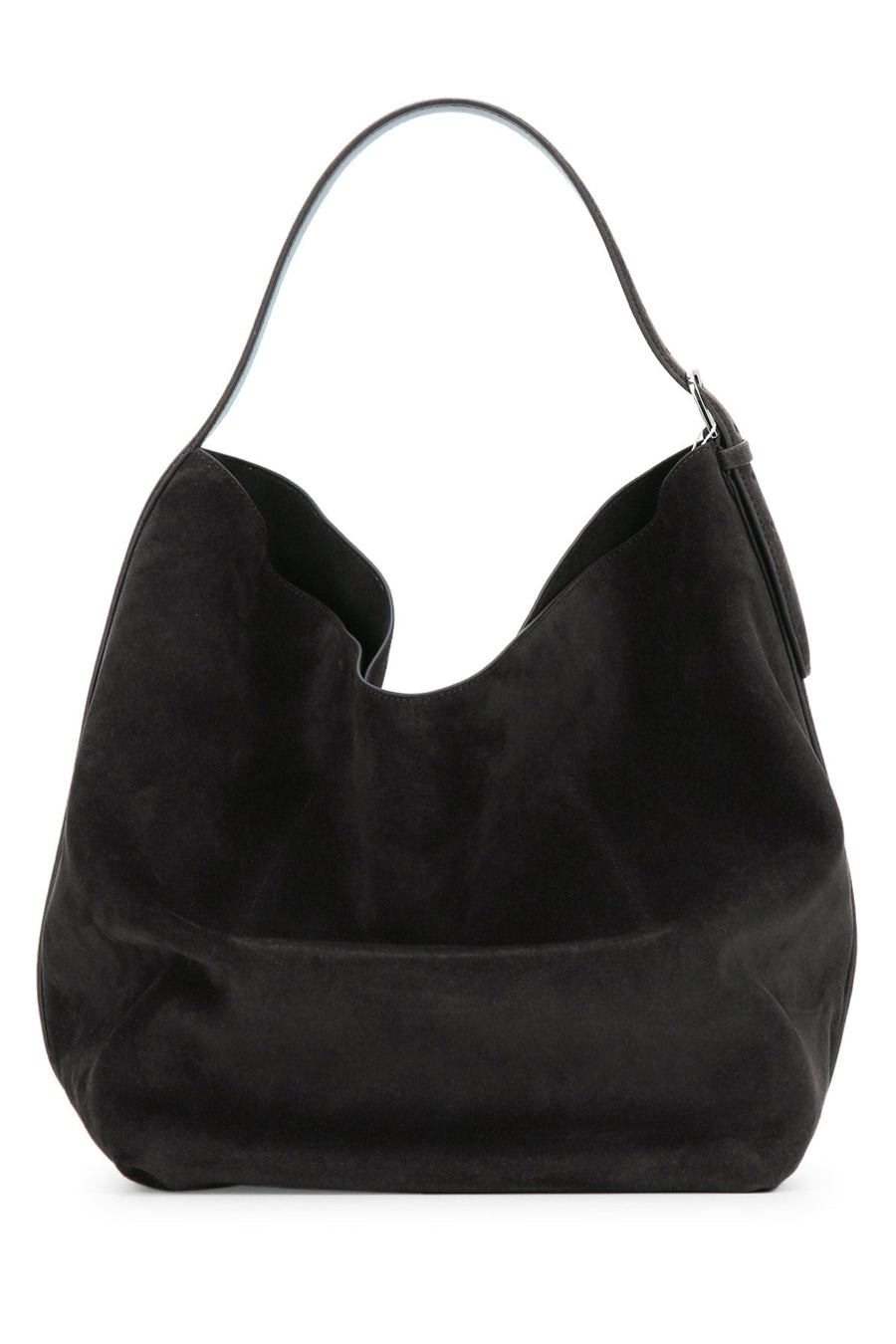 Toteme Belted Tote Bag — Black Cow Leather