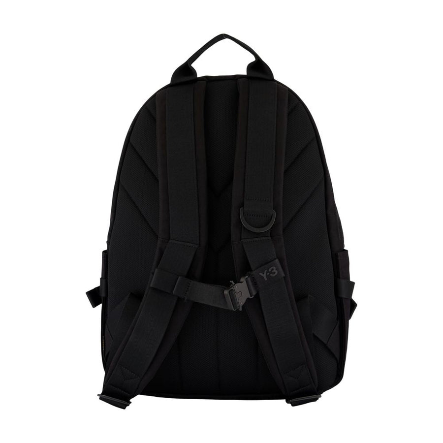 Y-3 Synthetic Sport-Inspired Backpack — Black