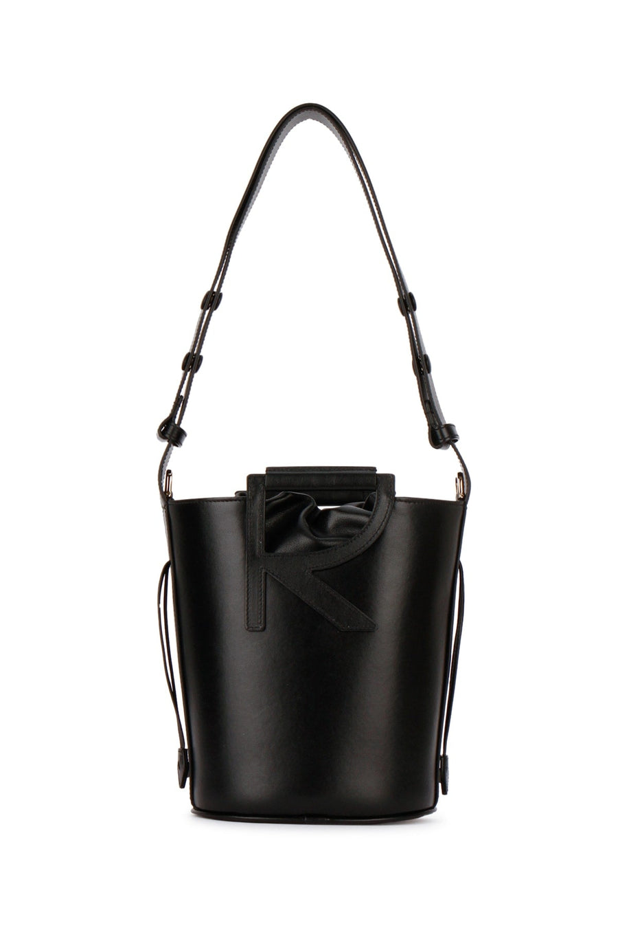 Roger Vivier Bucket Bag — Black Leather