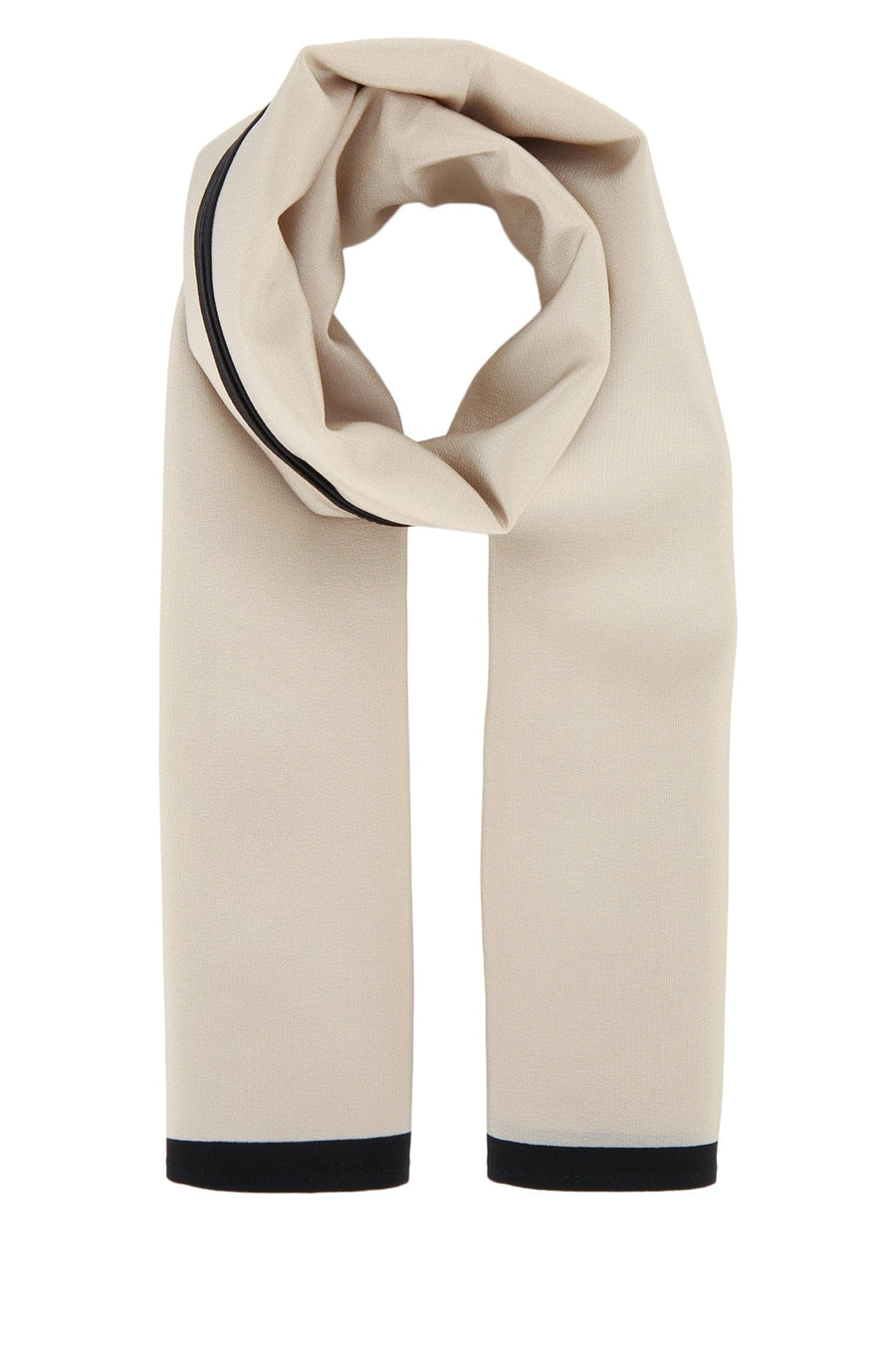 Toteme Centered Scarf — Cream Silk Scarfs