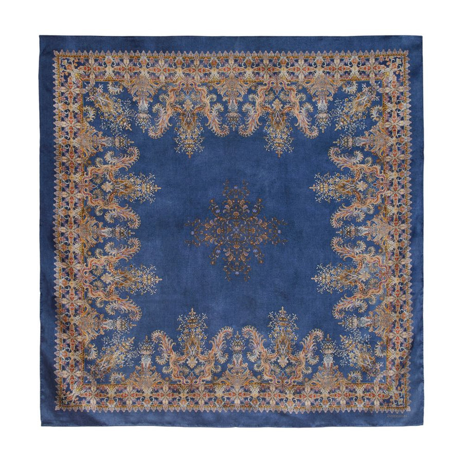 Zimmermann Printed Silk Scarf — Navy Scarfs