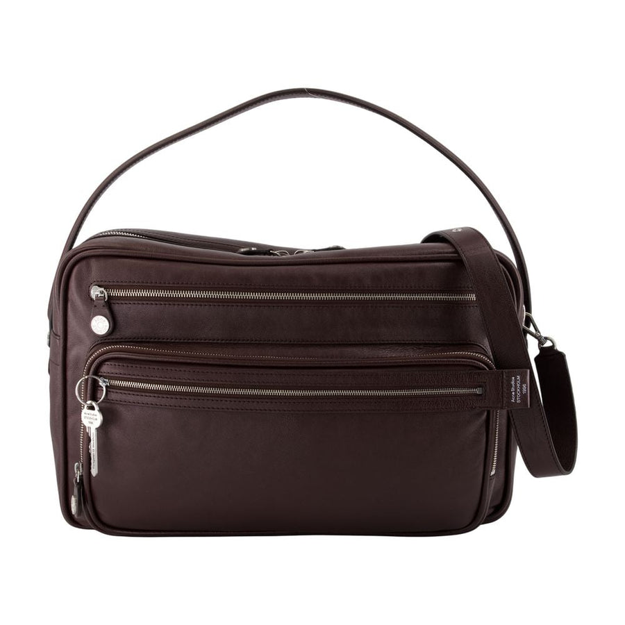Acne Studios Shoulder Bag — Brown Calfskin