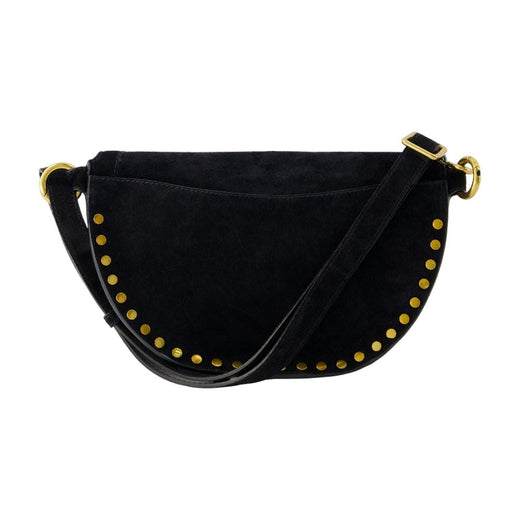 Isabel Marant Studded Calfskin Crossbody Bag — Black