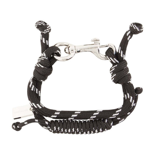 Balenciaga Malibu Cord Bracelet — Black Metal Bracelets