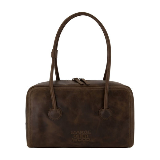 Marge Sherwood Soft Cowhide Shoulder Bag — Brown