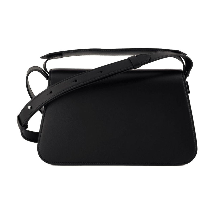Lanvin Concerto Arpege Shoulder Bag — Black Calfskin