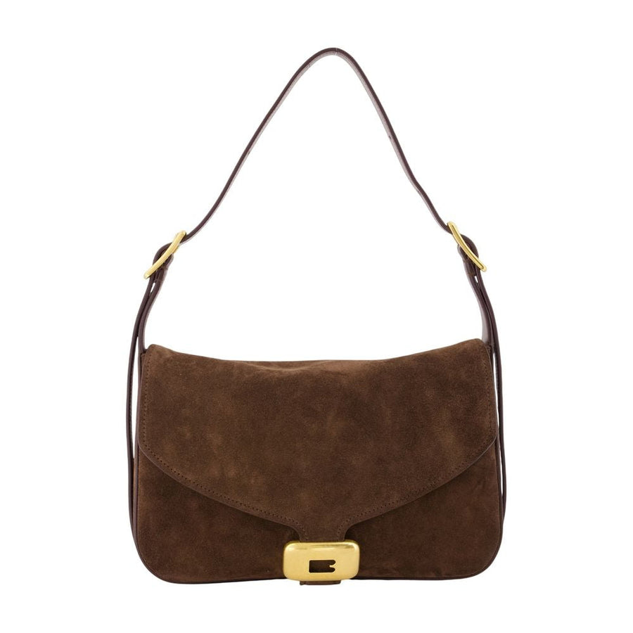 Balenciaga Clicca M Shoulder Bag — Brown Calfskin