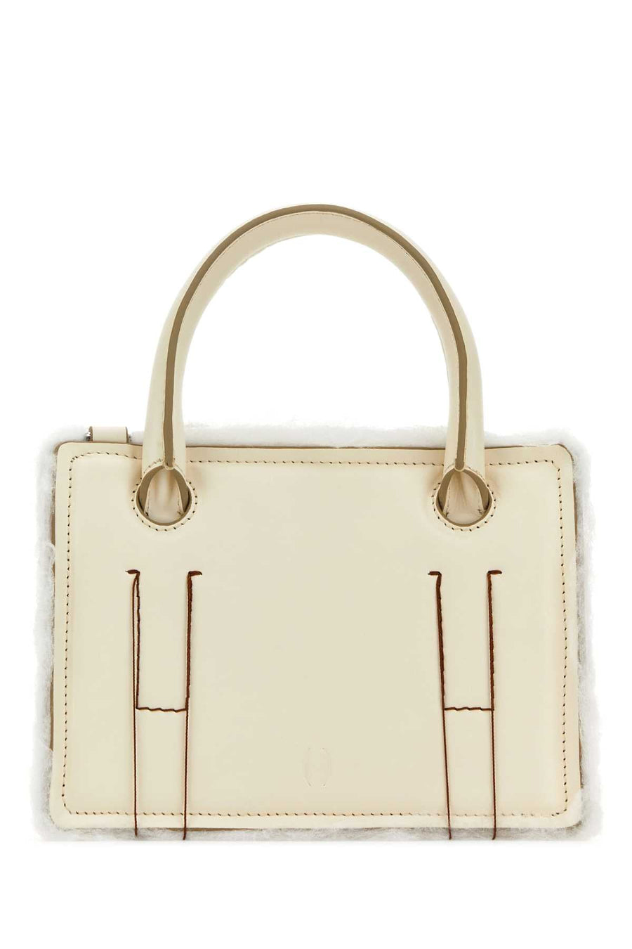 Dentro Top Handle Bag — Cream