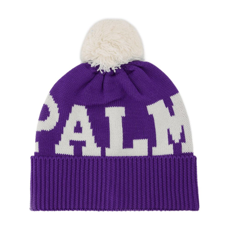 Palm Angels Pwlc011f22kni0013701 Beanie — Purple Others Beanies