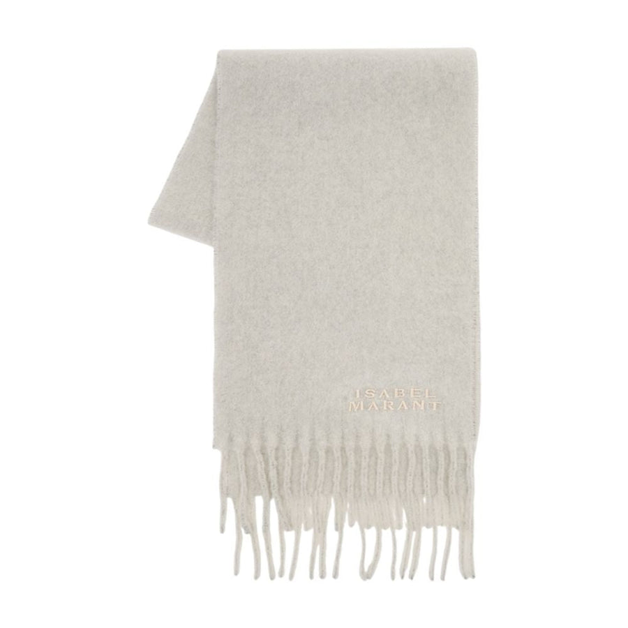 Isabel Marant Scarf — Gray Wool Scarfs