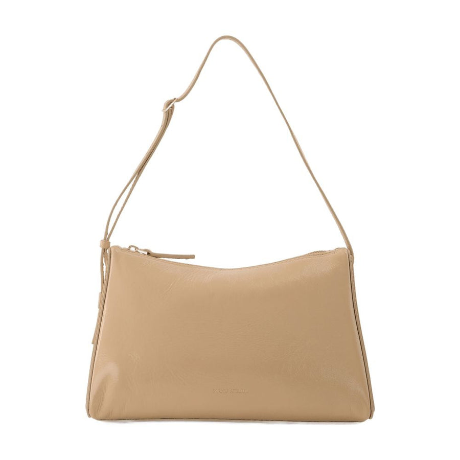 Manu Atelier Shoulder Bag — Beige Leather