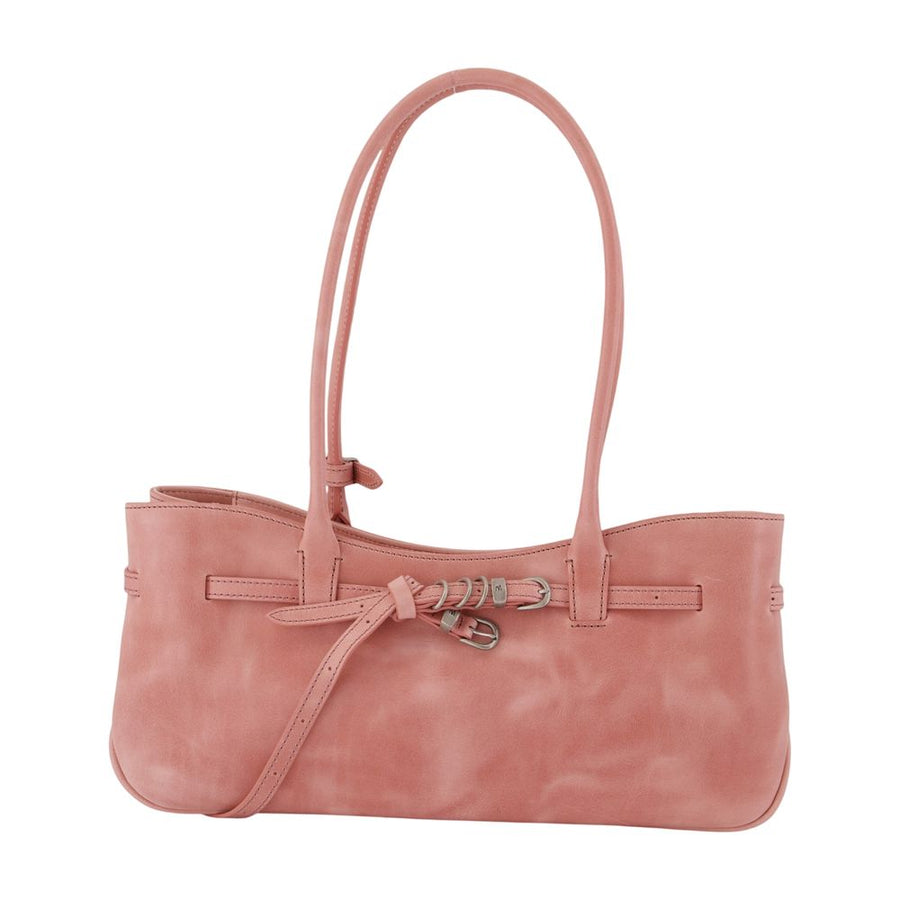 Marge Sherwood Cowhide Leather Shoulder Bag — Pink
