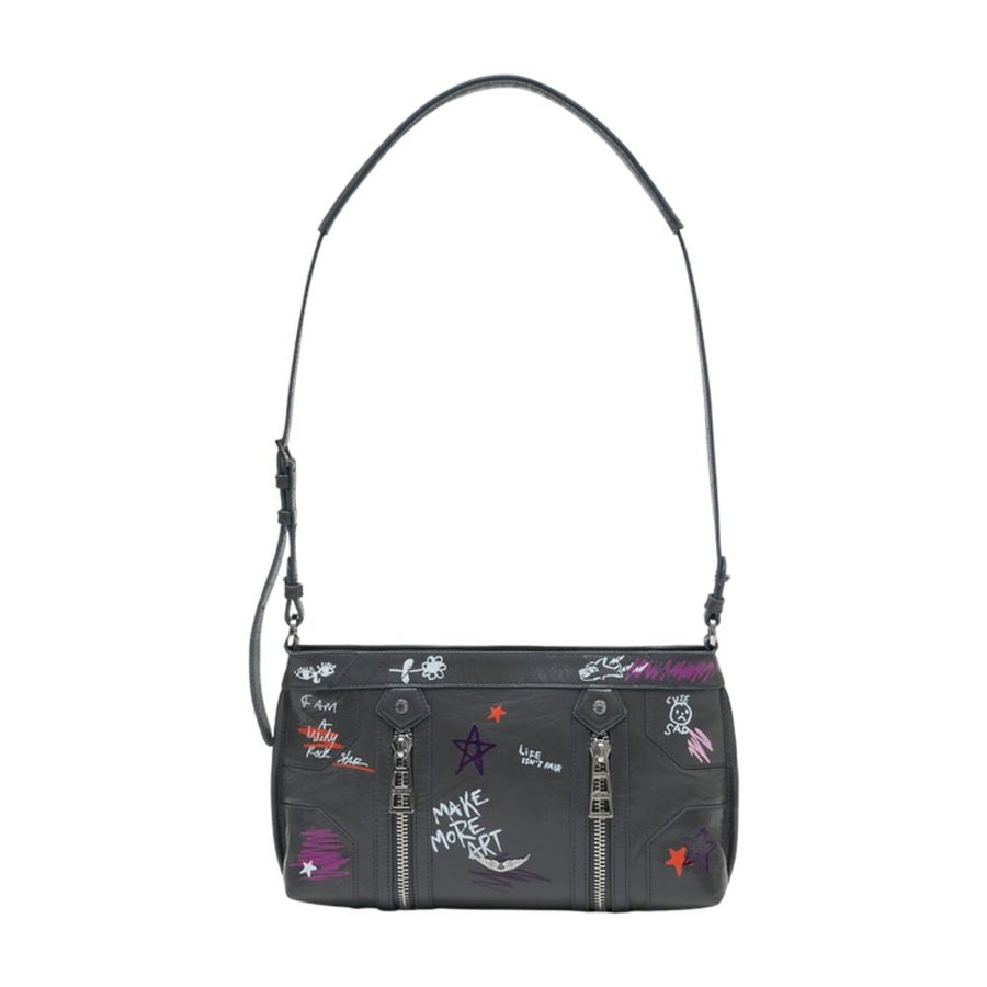 Zadig & Voltaire Sunny Moody Crossbody Bag — Black Calfskin