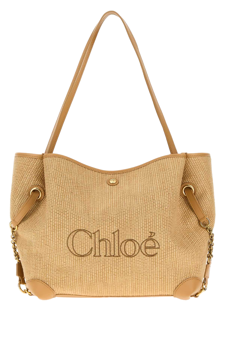 Chloé Clover Shoulder Bag — Brown