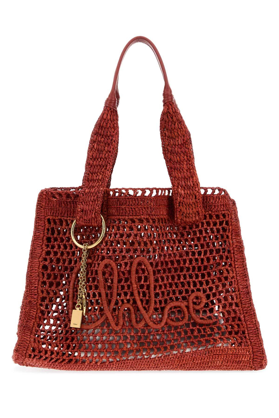 Chloé Summer Banana Shoulder Bag — Red