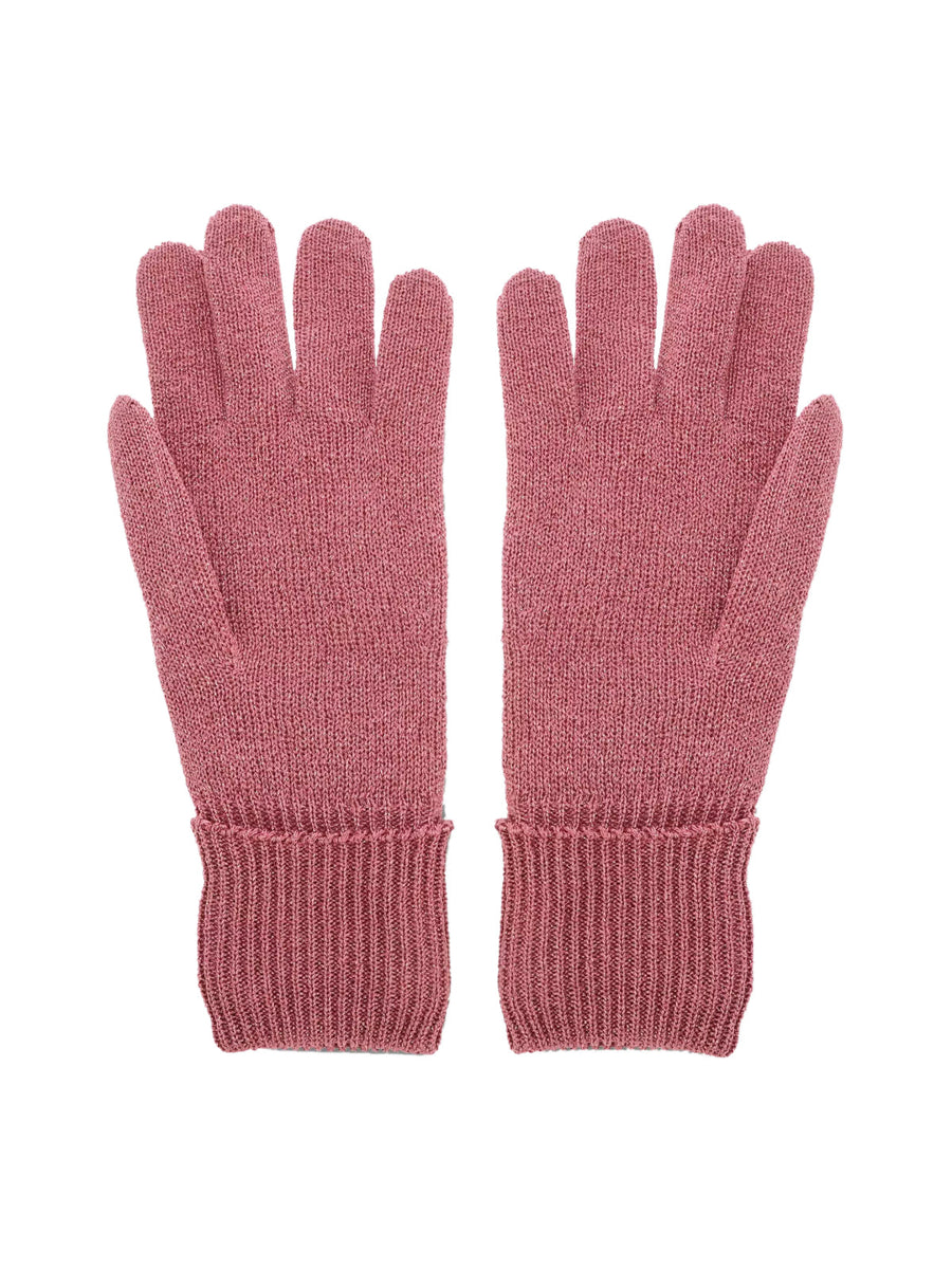 Gucci Gg Monogram Lurex Gloves — Pink Viscose