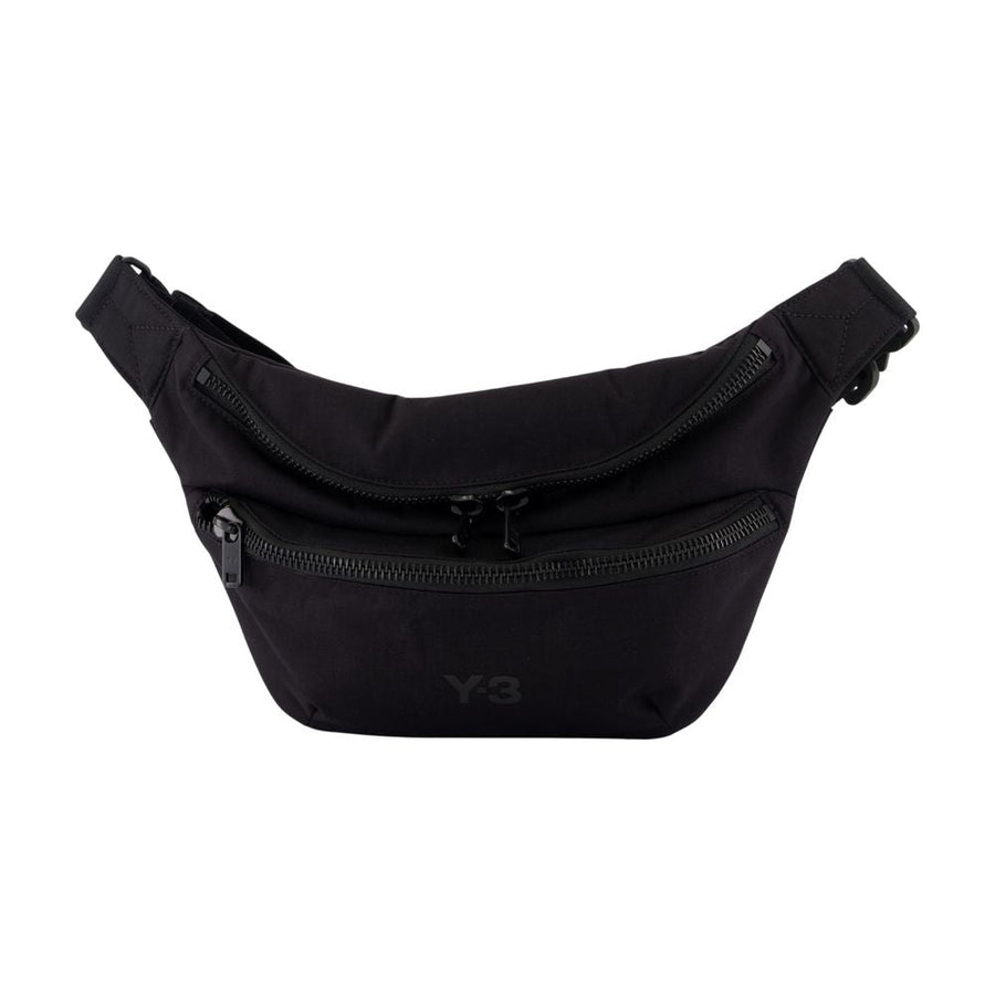 Y-3 Utilitarian Synthetic Belt Bag — Black