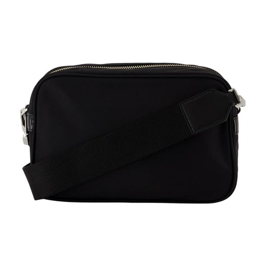 Tory Burch Structured Nylon Shoulder Bag — Black Synthetic