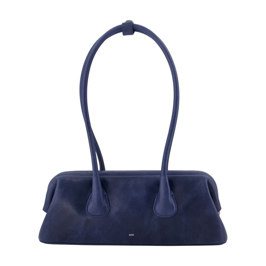 Osoi Shoulder Bag — Blue Cowhide