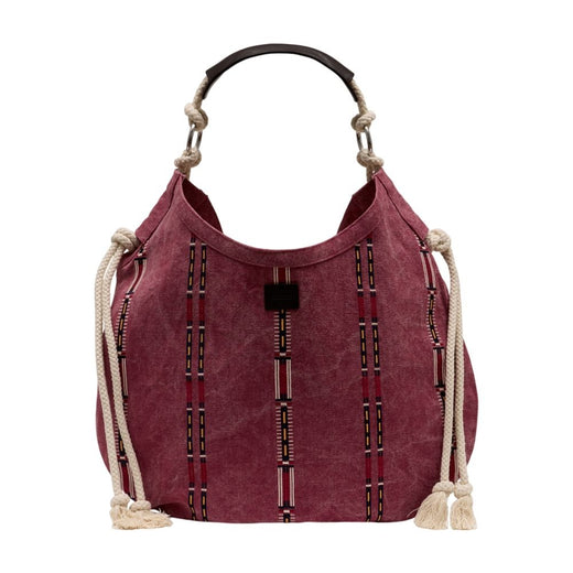 Isabel Marant Byron Shoulder Bag — Purple Cotton