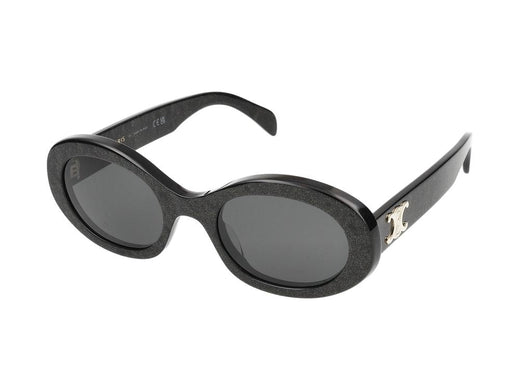 Celine Cl40194u Oval Frame Sunglasses — Black Standard