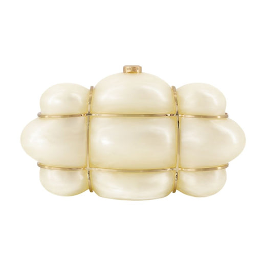 Cult Gaia Bolla Clutch — Ivory Acrylic