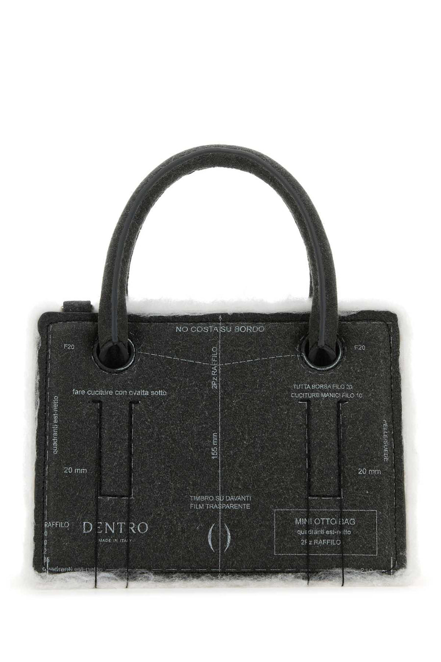 Dentro Otto Top Handle Bag — Gray