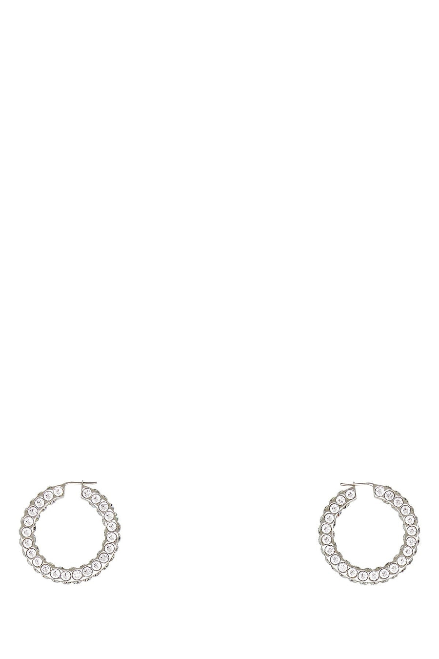 Amina Muaddi Whicrysilbase Earrings — Silver Alloy