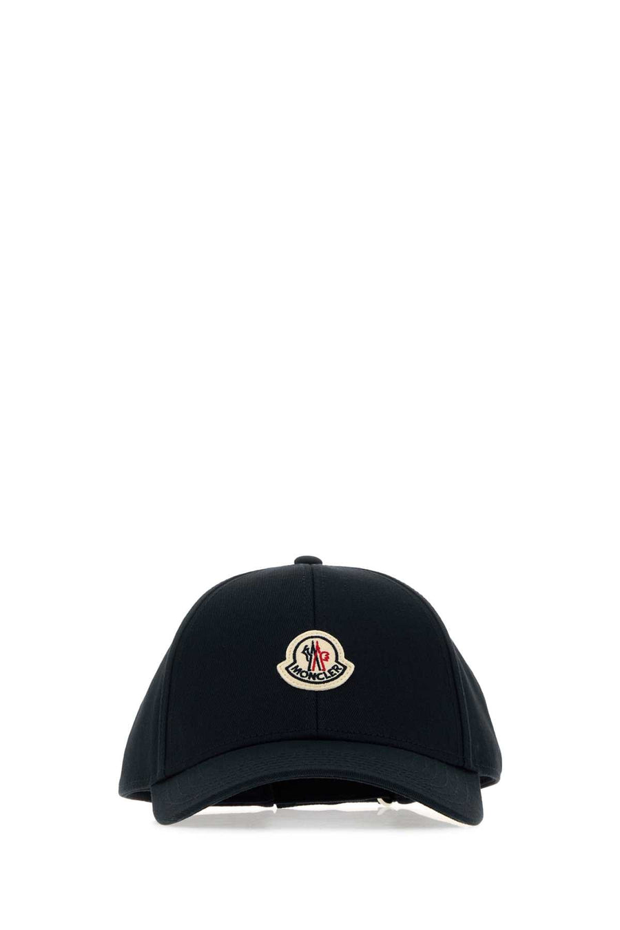 Moncler Baseball Logo-Embroidered Cotton Cap — Black Caps