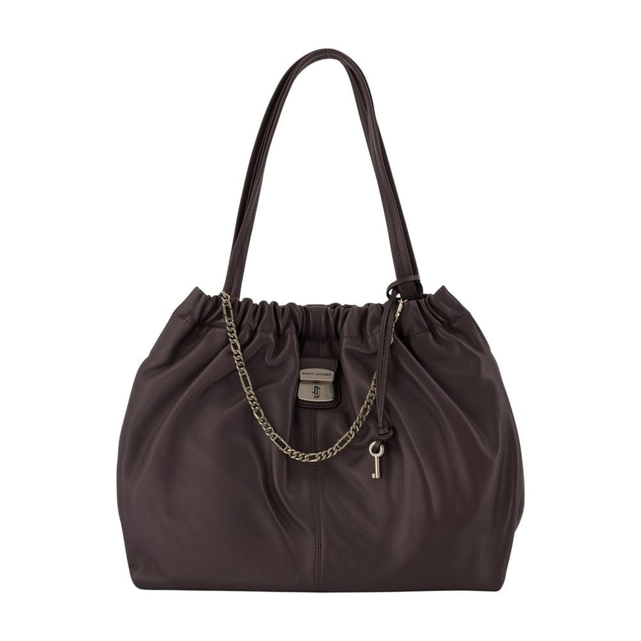 Marc Jacobs Lambskin Leather Tote Bag — Brown