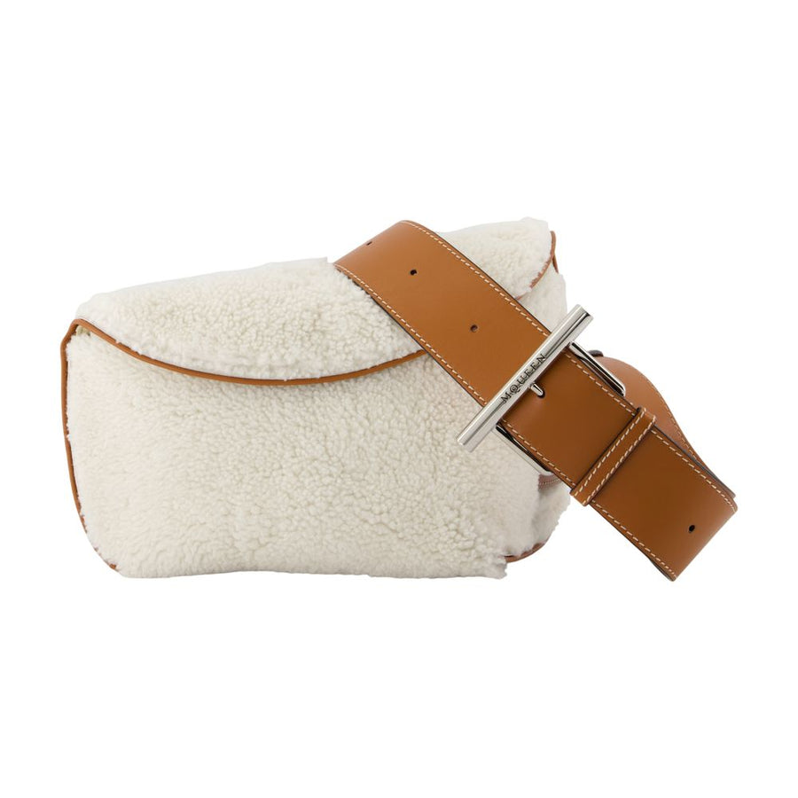 Alexander Mcqueen Crossbody Bag — White Calfskin